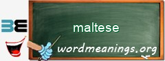 WordMeaning blackboard for maltese